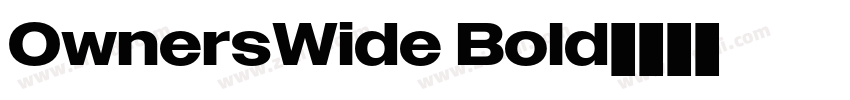 OwnersWide Bold字体转换